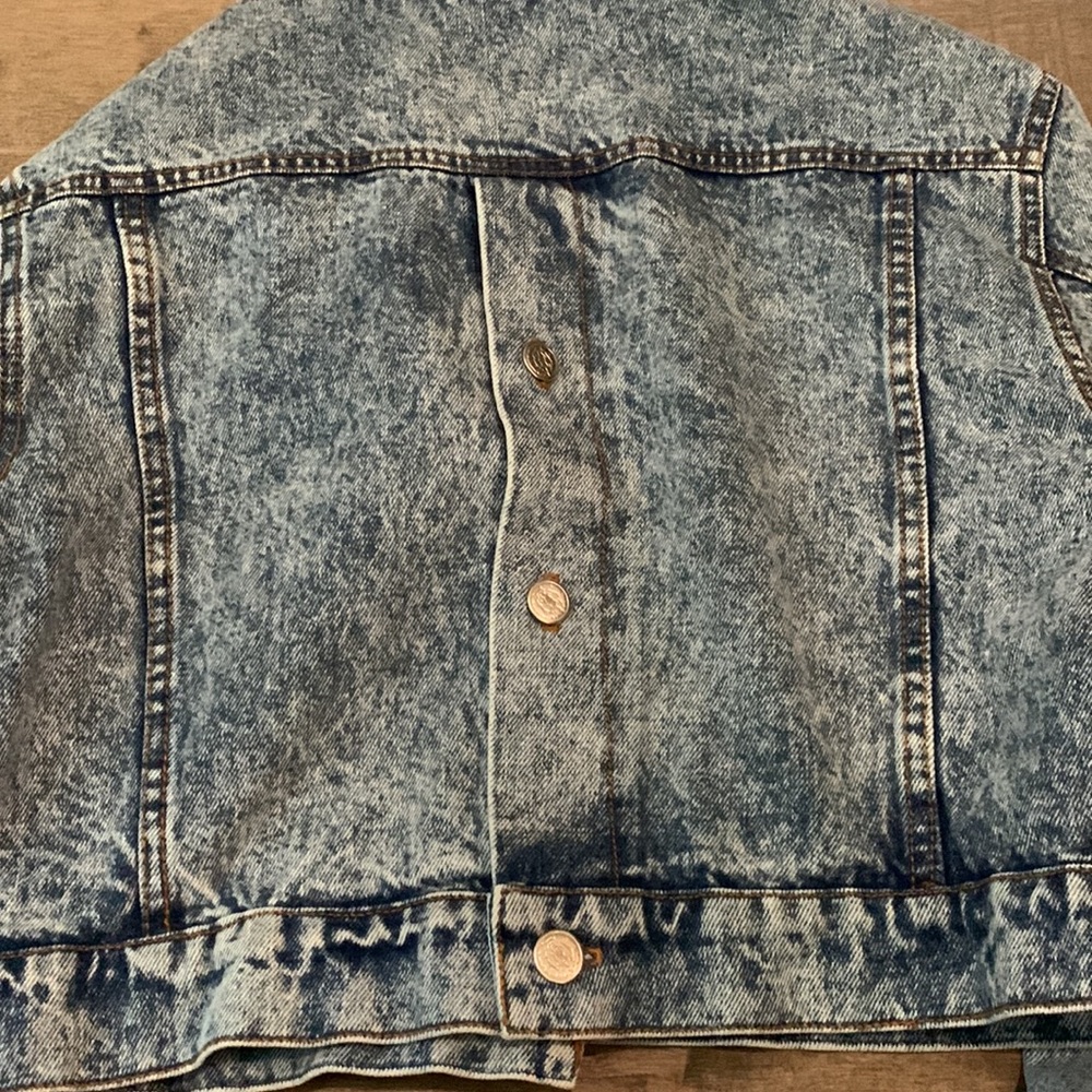 Vintage Rebel Acid Wash Jean Jacket M - Picture 3 of 4